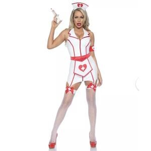Spirit Halloween ER Hottie Sz XS Missing Arm Band Tights & shoes not included
